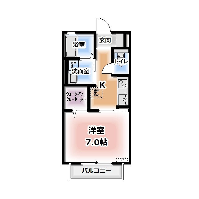 ラ・ルーチェ・202号室の間取り