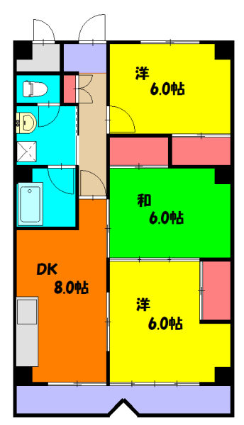 グリーンビレッジやなぜの間取り