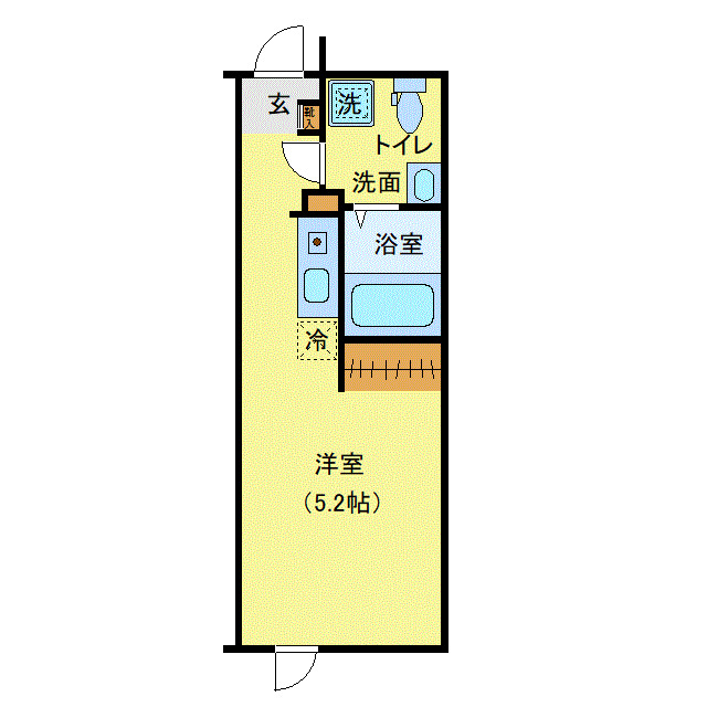 フィオーレ金町Ⅱ・201号室の間取り