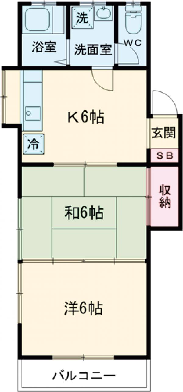 ヴィラ国立の間取り