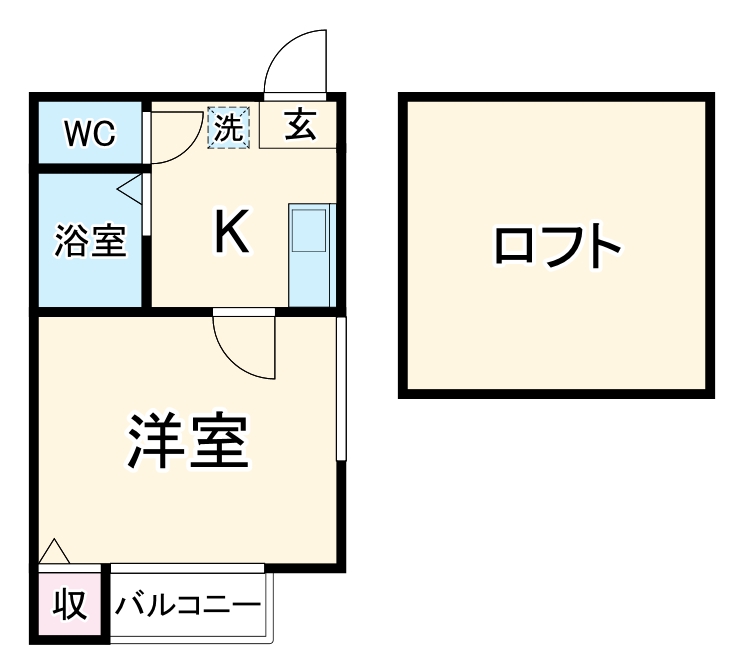 メゾンαの間取り