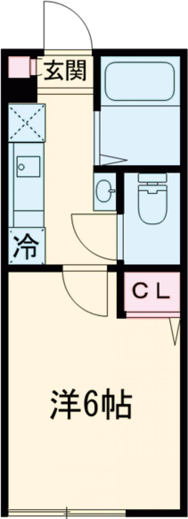 Grip吉祥寺Ⅱ・104号室の間取り