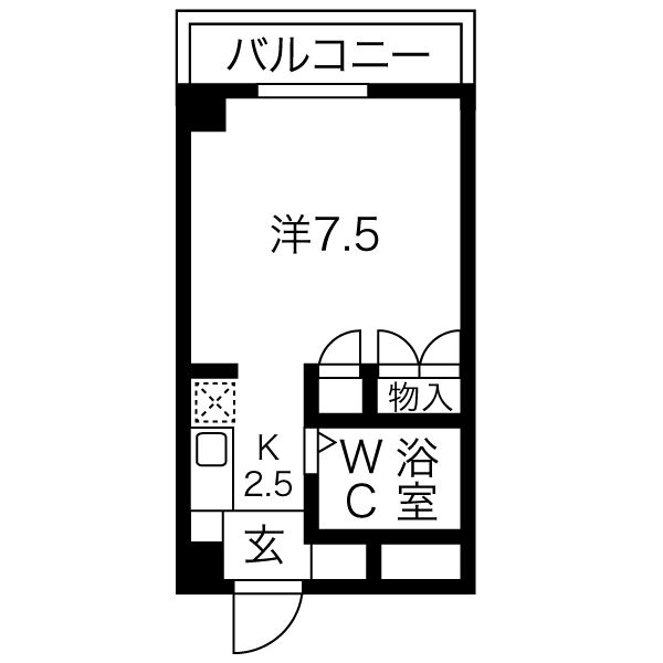 コスモパレスピースワンの間取り