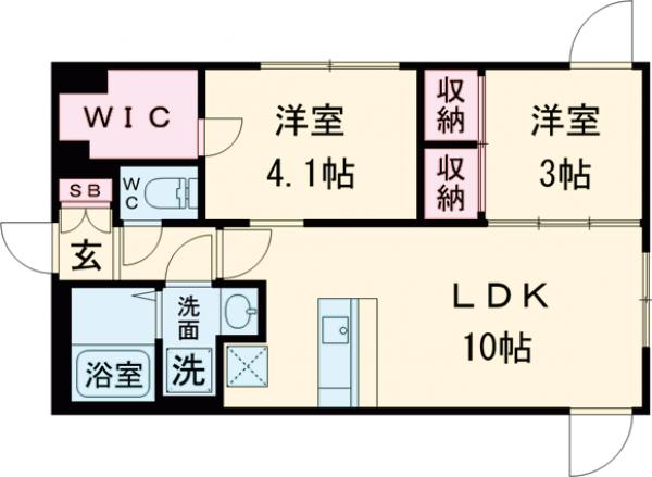 ウェルスクエア方南町Ⅱの間取り