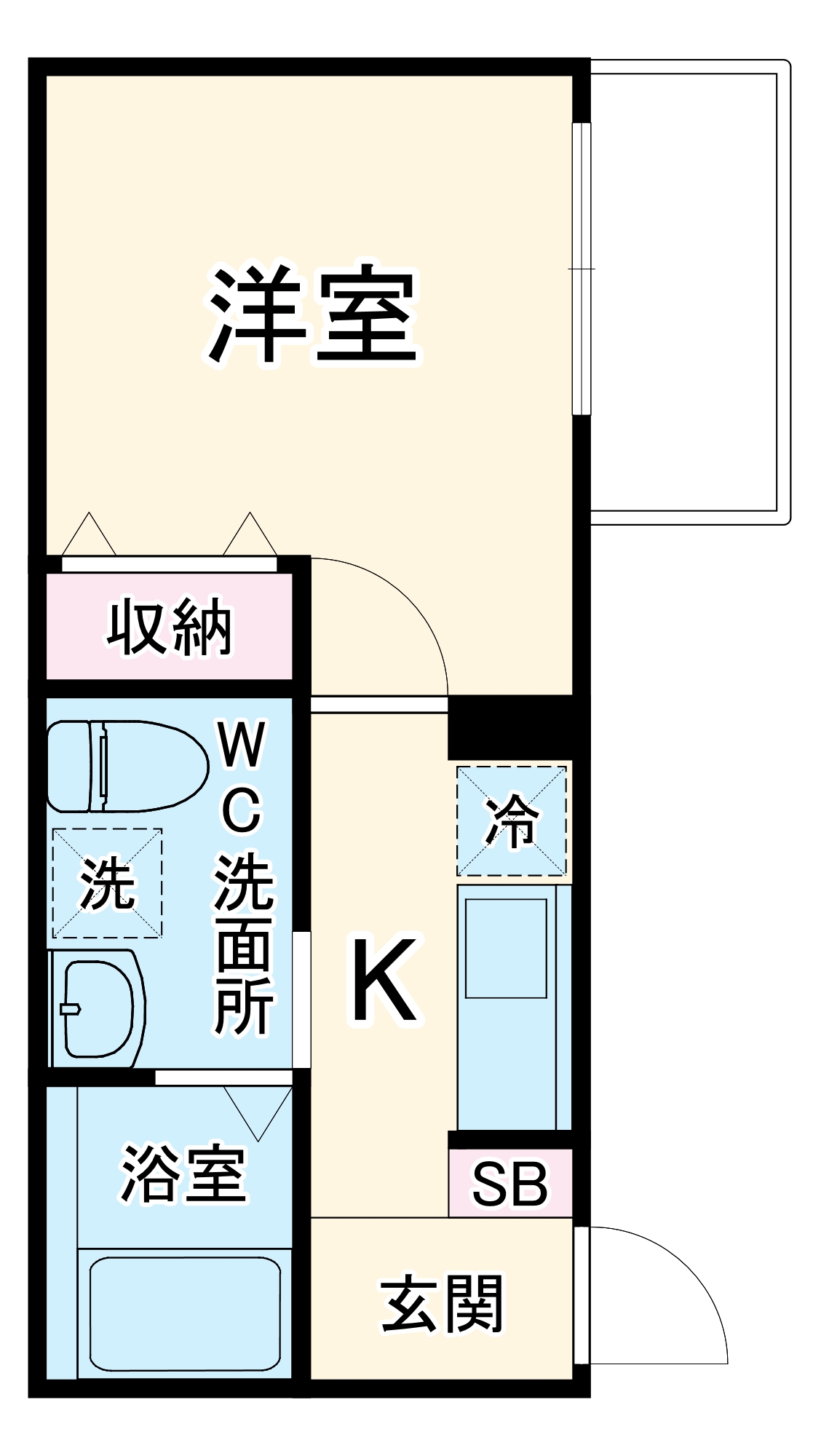 テラス・ソレイユ・ヤマトの間取り