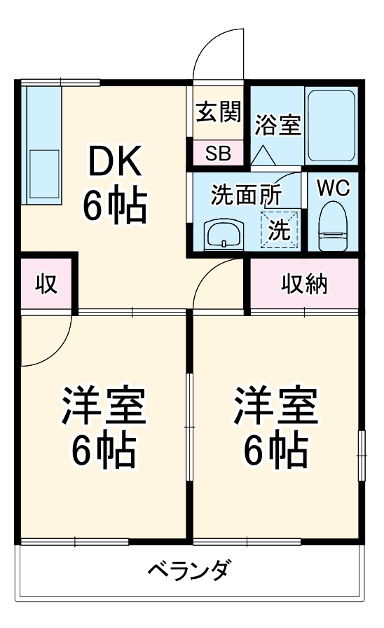 サニーコーポ高橋の間取り