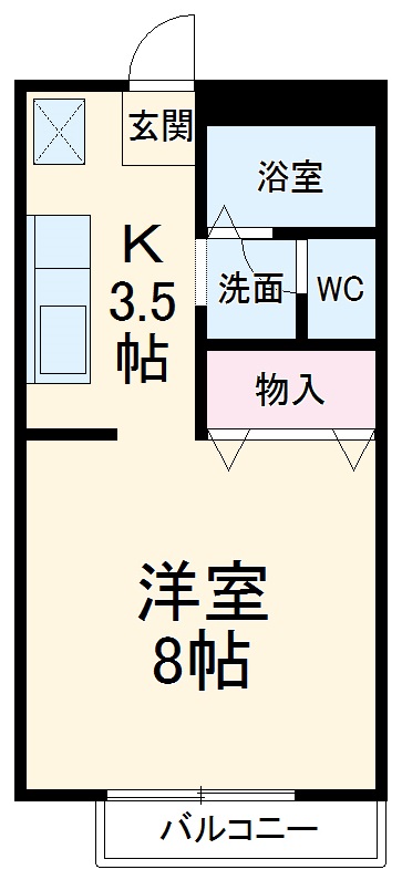 ビーライン熊味の間取り