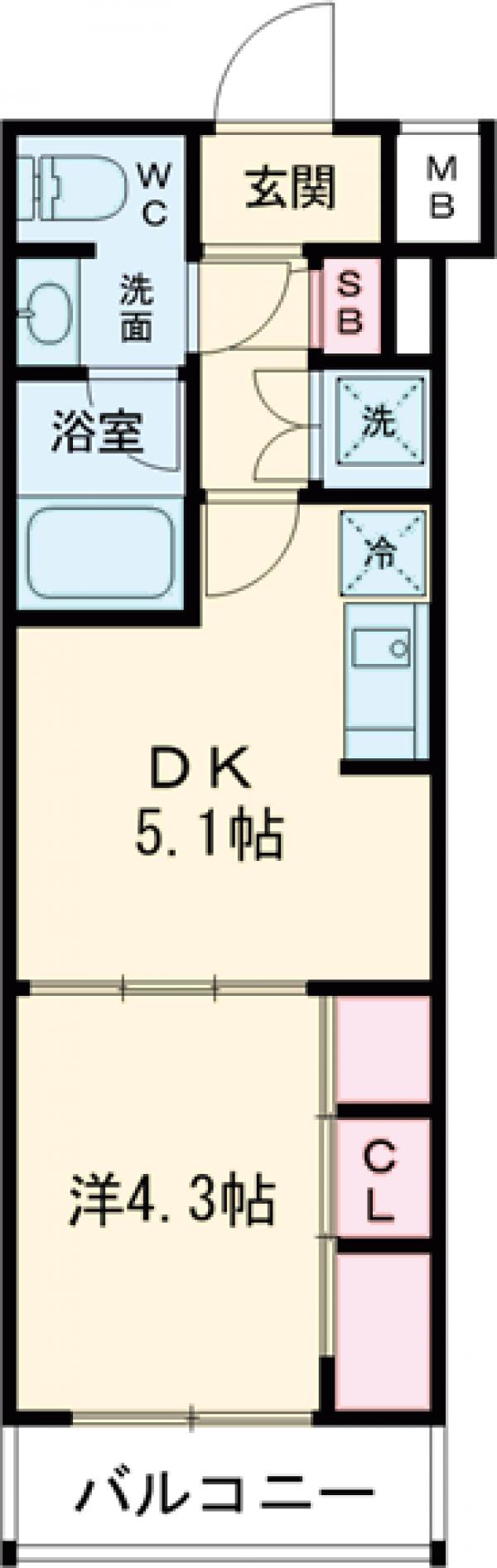 PREMIUM CUBE 世田谷 ♯moの間取り