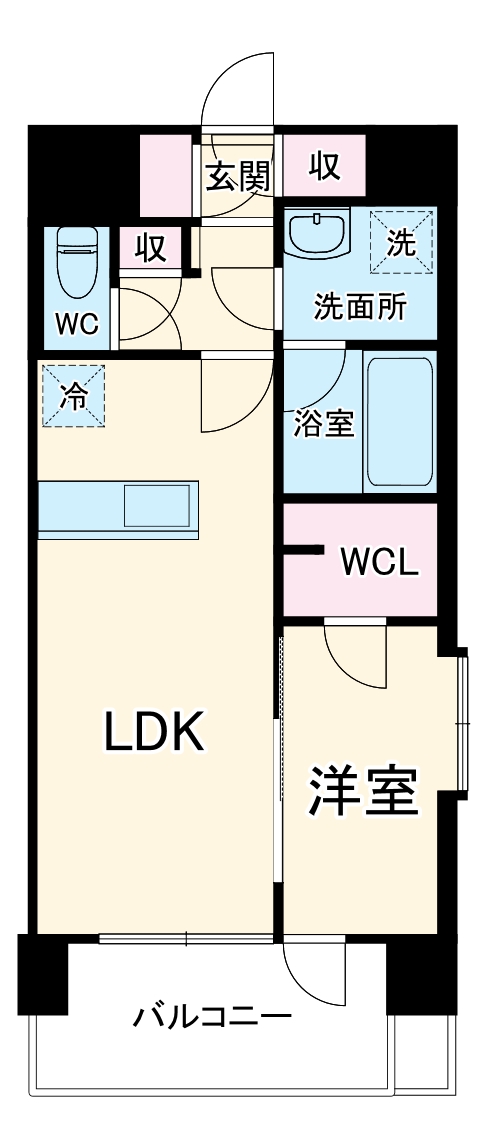 LA GRACE SENBAYASHIの間取り