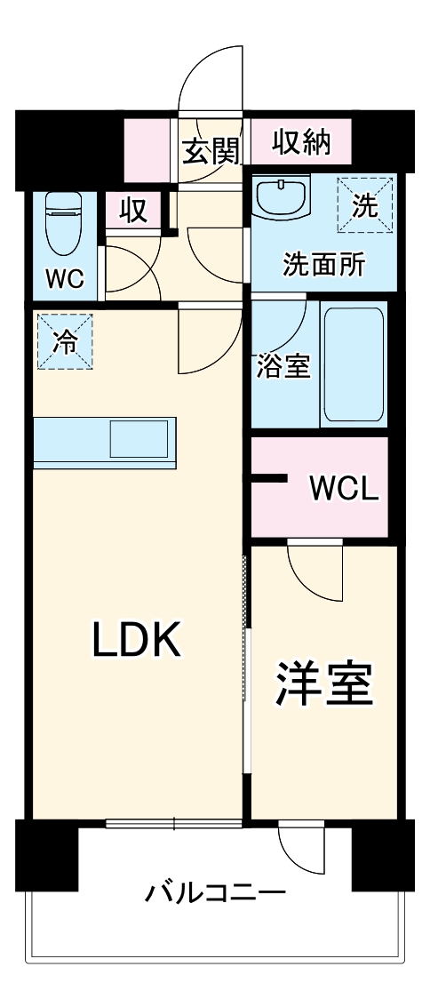 LA GRACE SENBAYASHIの間取り