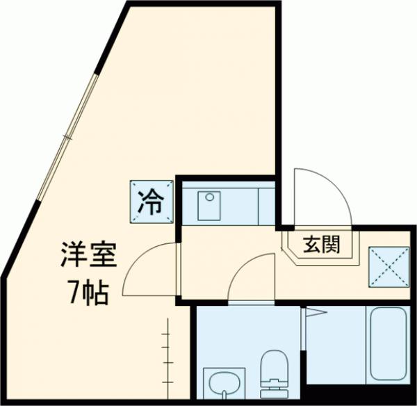 Ｇｒｉｐ西新井・201号室の間取り