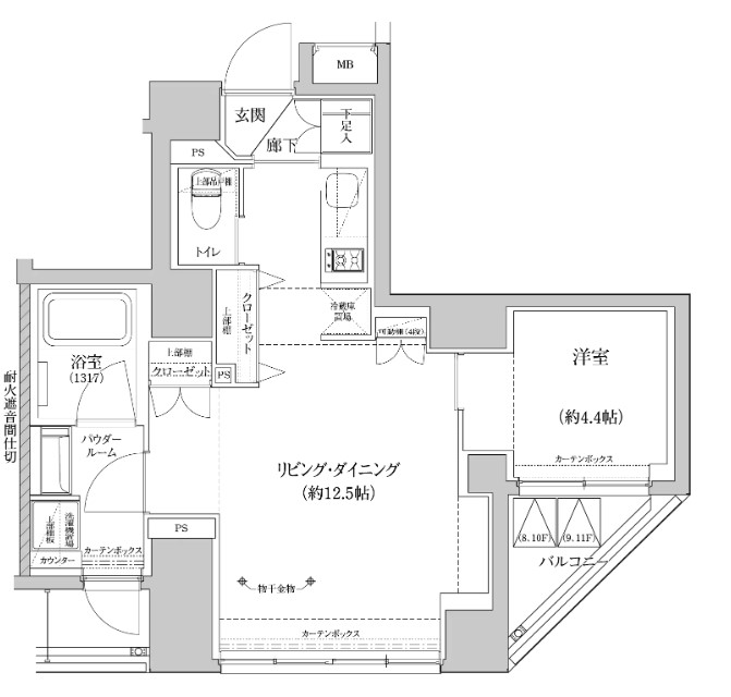 RELUXIA上野EASTの間取り