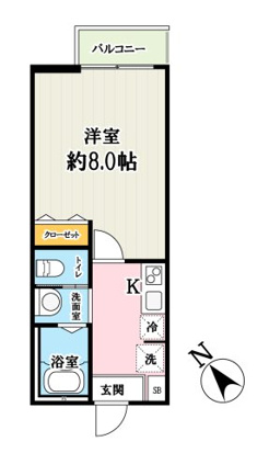 ラコリーナ狭山・102号室の間取り