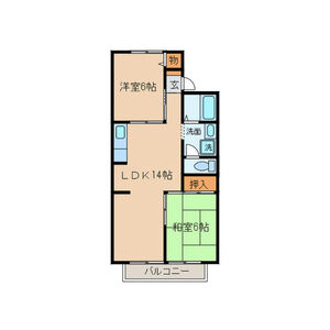 サンライズ(東棟)の間取り