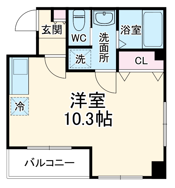 FOREST　M32・403号室の間取り