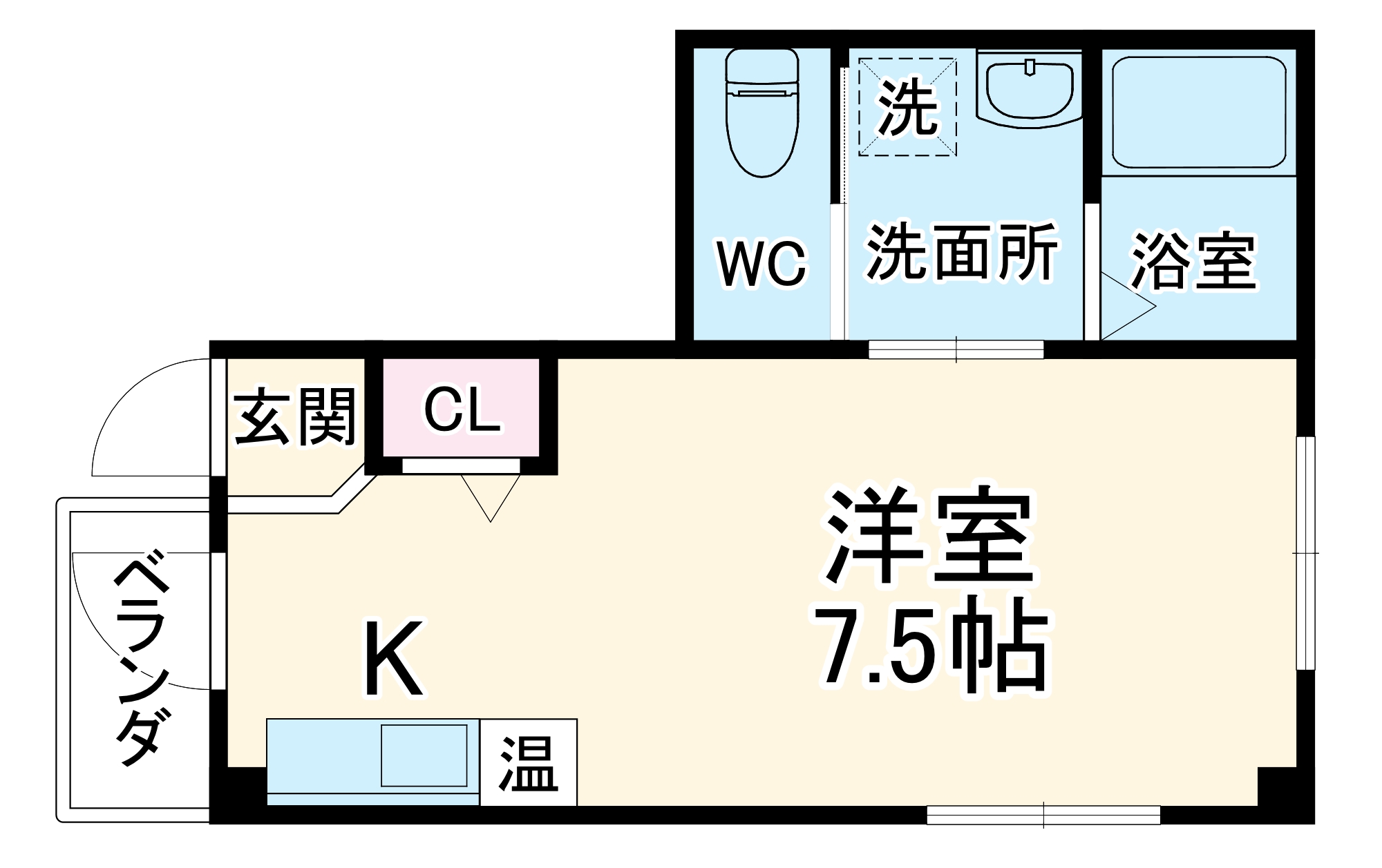 クレール綾小路の間取り
