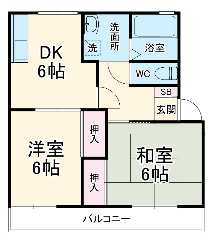 ツーベストの間取り