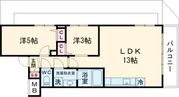 アイルグランデ中野ノースドゥーエの間取り