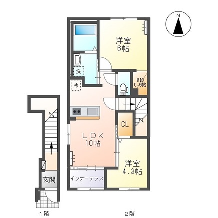 リバーサイド ゆうの間取り