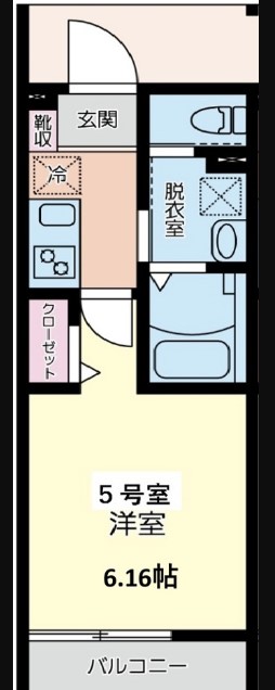 パークテラス新川崎・205号室の間取り