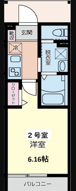 パークテラス新川崎・102号室の間取り