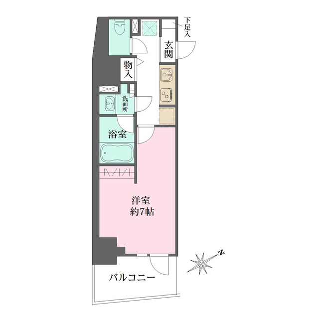 N-flats三ノ輪の間取り