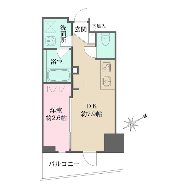 N-flats三ノ輪の間取り
