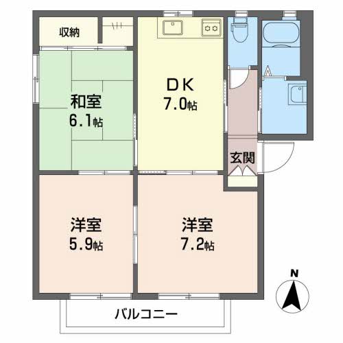 メゾンドパレイルの間取り