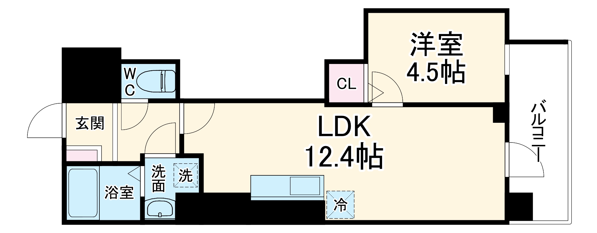 GRAND CITY・403号室の間取り
