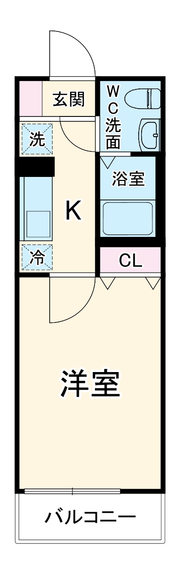 アンジュ淵野辺の間取り