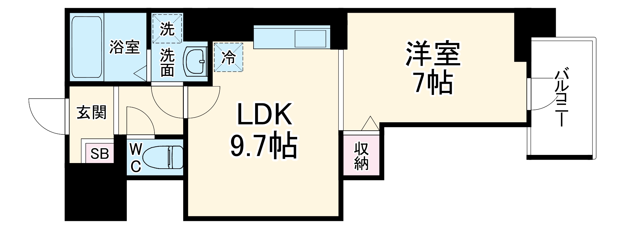 GRAND CITY・304号室の間取り