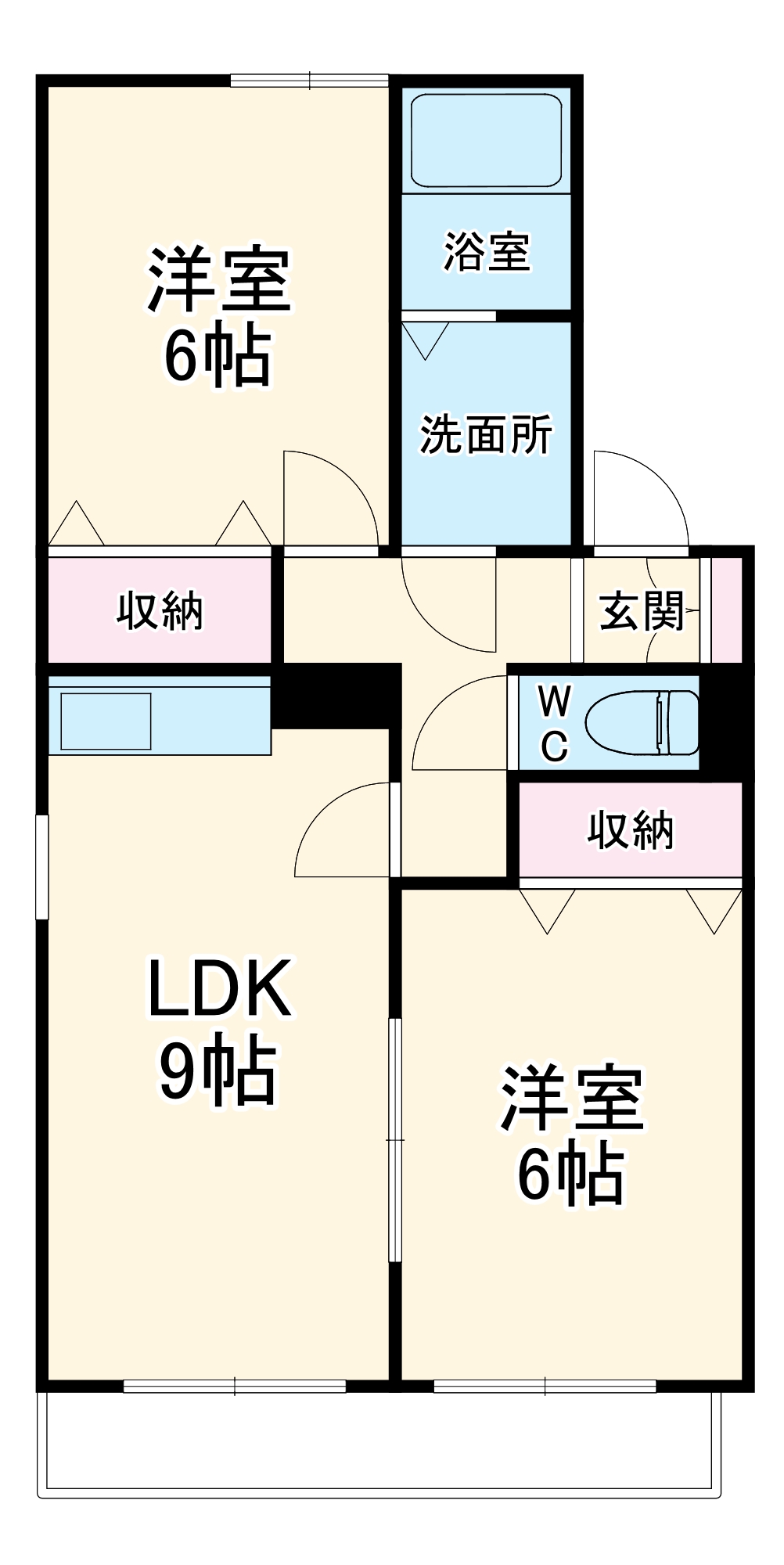 ル・ポミエⅡの間取り