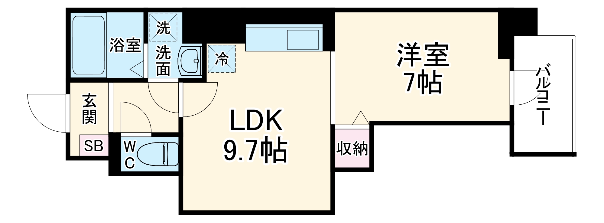 GRAND CITY・604号室の間取り