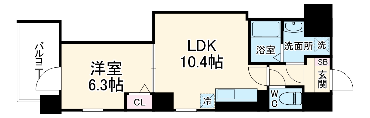 GRAND CITY・306号室の間取り