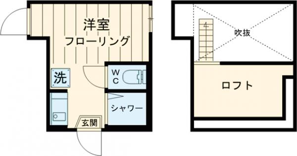 ティ・アーモスマイル・102号室の間取り