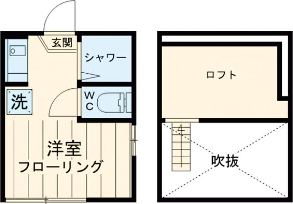 ティ・アーモスマイル・103号室の間取り