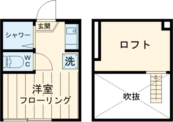 ティ・アーモスマイル・104号室の間取り