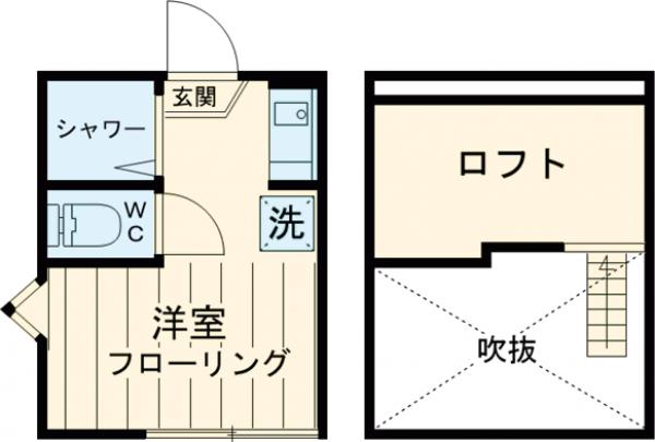 ティ・アーモスマイル・205号室の間取り