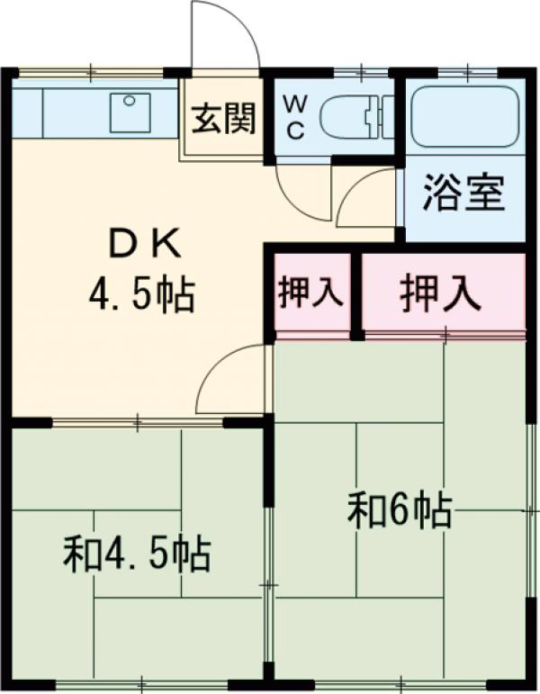 藤ハイツの間取り