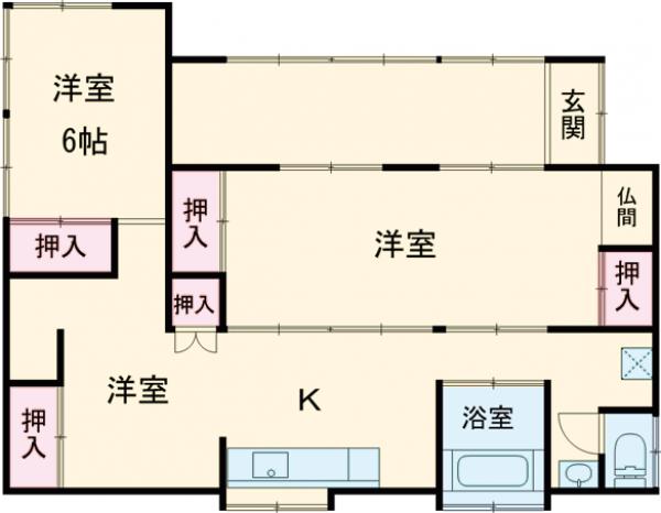 かすみがうら市稲吉南一丁目・1号室の間取り