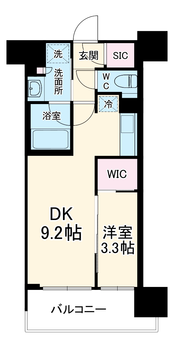 コンフォリア新大阪宮原Qの間取り