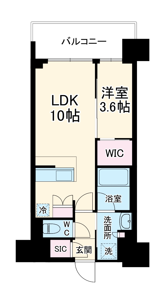 コンフォリア新大阪宮原Qの間取り