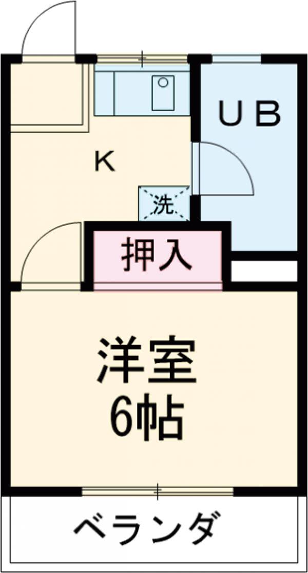 晴美マンションの間取り