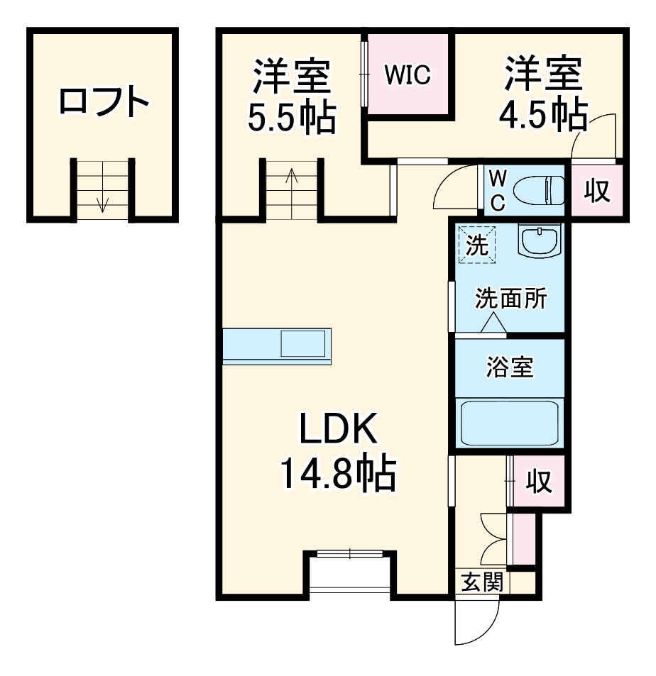 メゾンT・Sの間取り