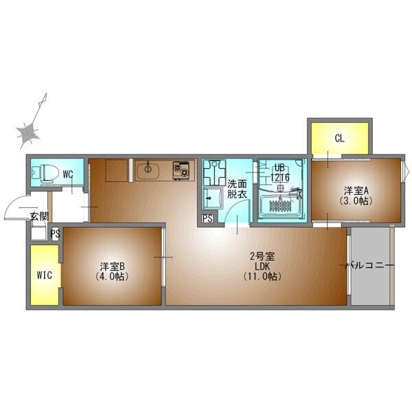 REGALEST上小田井の間取り