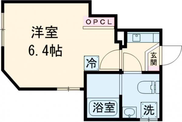 ディアコート六町・101号室の間取り