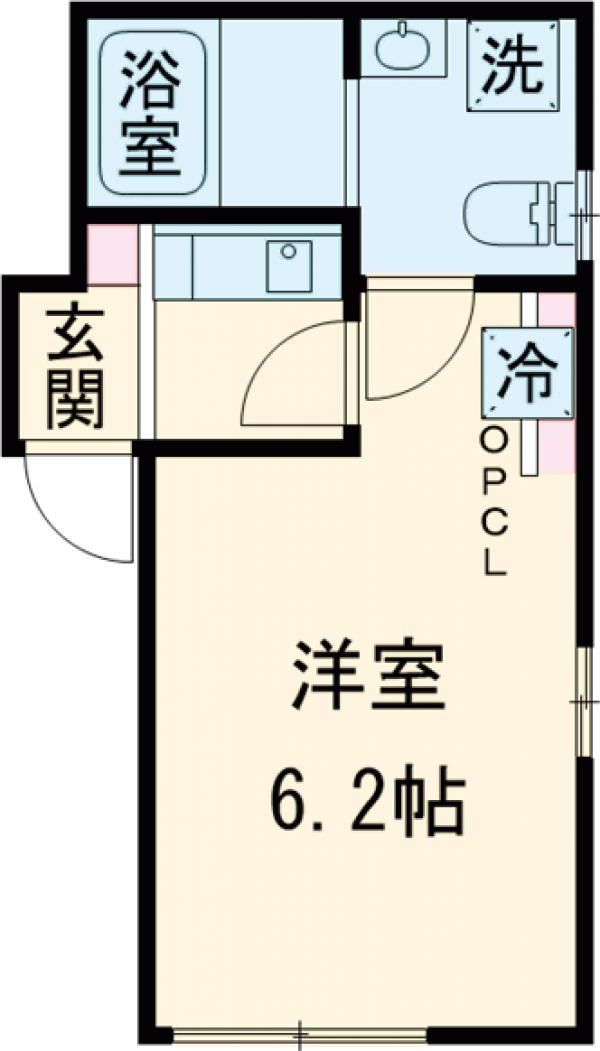 ディアコート六町・103号室の間取り
