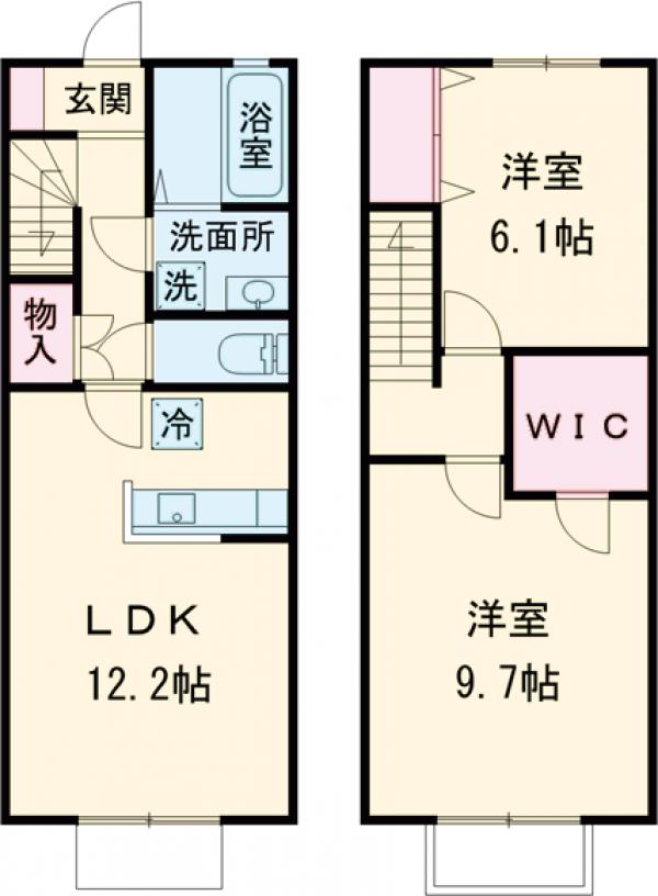 （仮称）足立区西新井6丁目計画・8号室の間取り