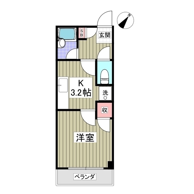 プライドタワー・208号室の間取り