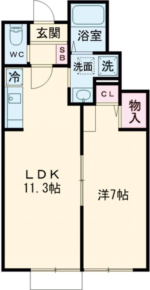 リッシュ・103号室の間取り